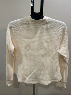 Madewell Raglan Long Sleeve Waffle Knit